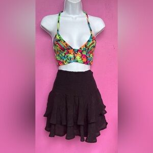 NWOT ruffle mini skirt